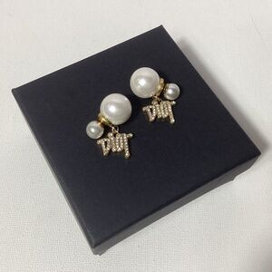 Dior Gold and Pearl Earrings